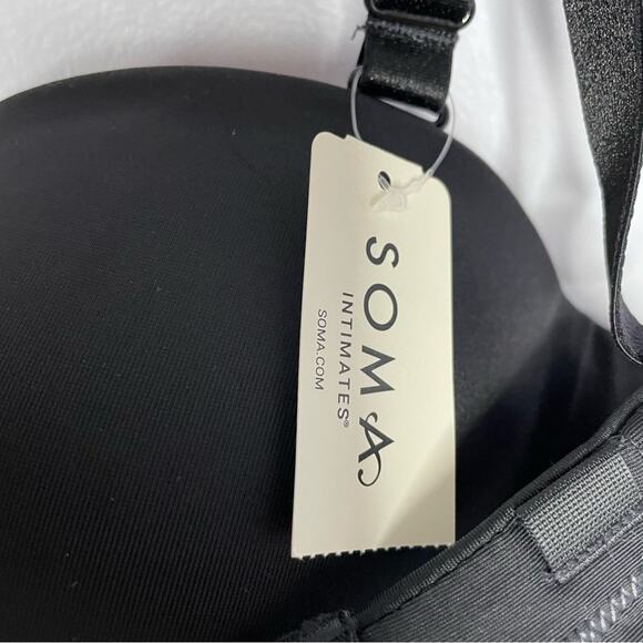 Soma Stunning Starlet Multi-Way Strapless Bra Black 36DD Crisscross Back - Picture 8 of 8